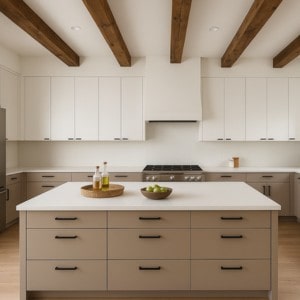 Latest Modern Cabinet Design Trends 1: Warm, Natural Finishes