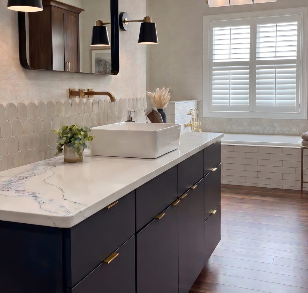 Bathroom Vanity Cabinets & Storage Solutions for Southeast Homes (Oslo Gale Force Main Bath)