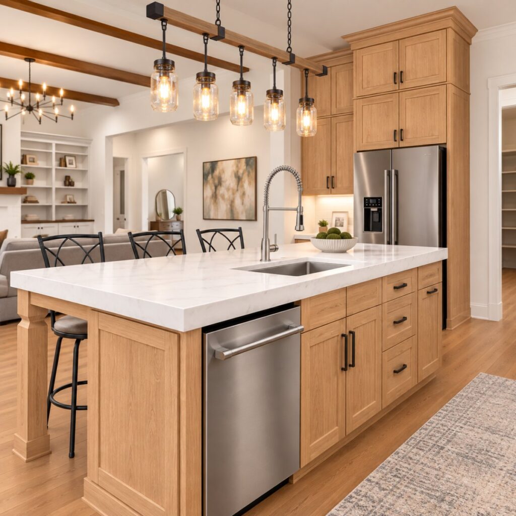 Kitchen with Sawnee cabinets in Euro